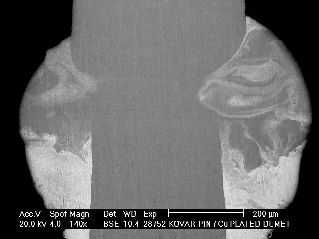 Backscattered Electron Image by SEM of a Cross-section through a Weld