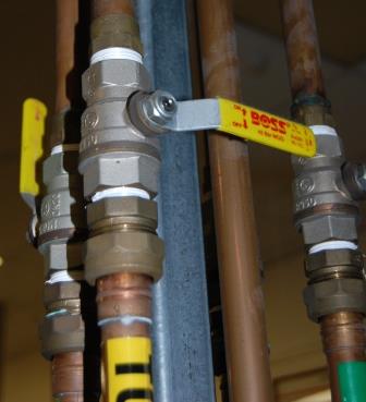 plumbing isolation valve