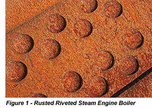 Rusted Riveted Stream Engine